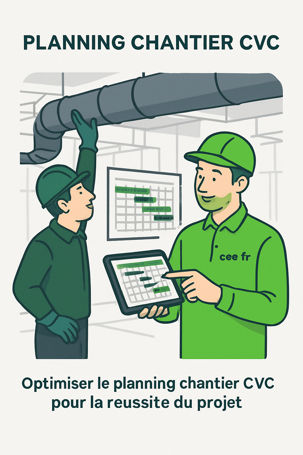 découvrez comment optimiser le planning chantier cvc pour garantir la réussite de votre projet grâce à une organisation efficace et une gestion rigoureuse des étapes clés.